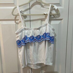 Lilly Pulitzer Benita Scalloped Tank Top